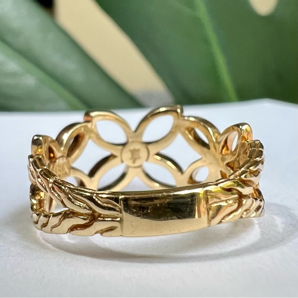 ❤️ JOHN HARDY 18K Kawung Motifs Ring Sz 7.5 - Picture 4 of 6